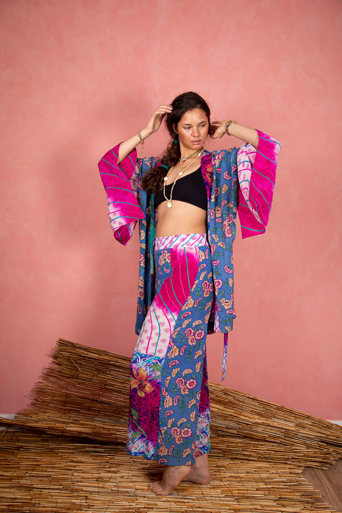 Marigold Robe, Fuscia M