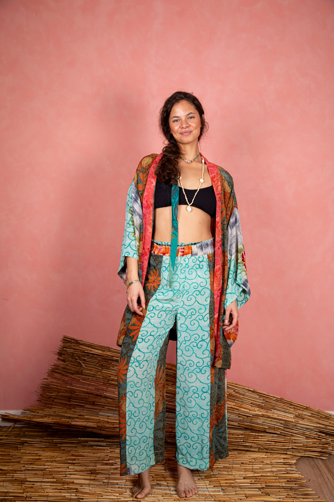 Marigold Robe, Dreamy Green L