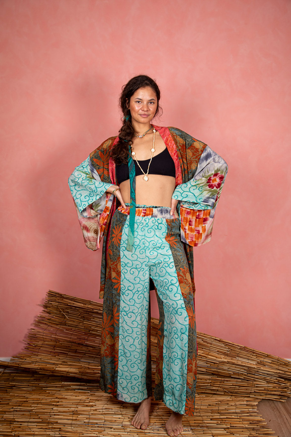 Marigold Robe, Dreamy Green L