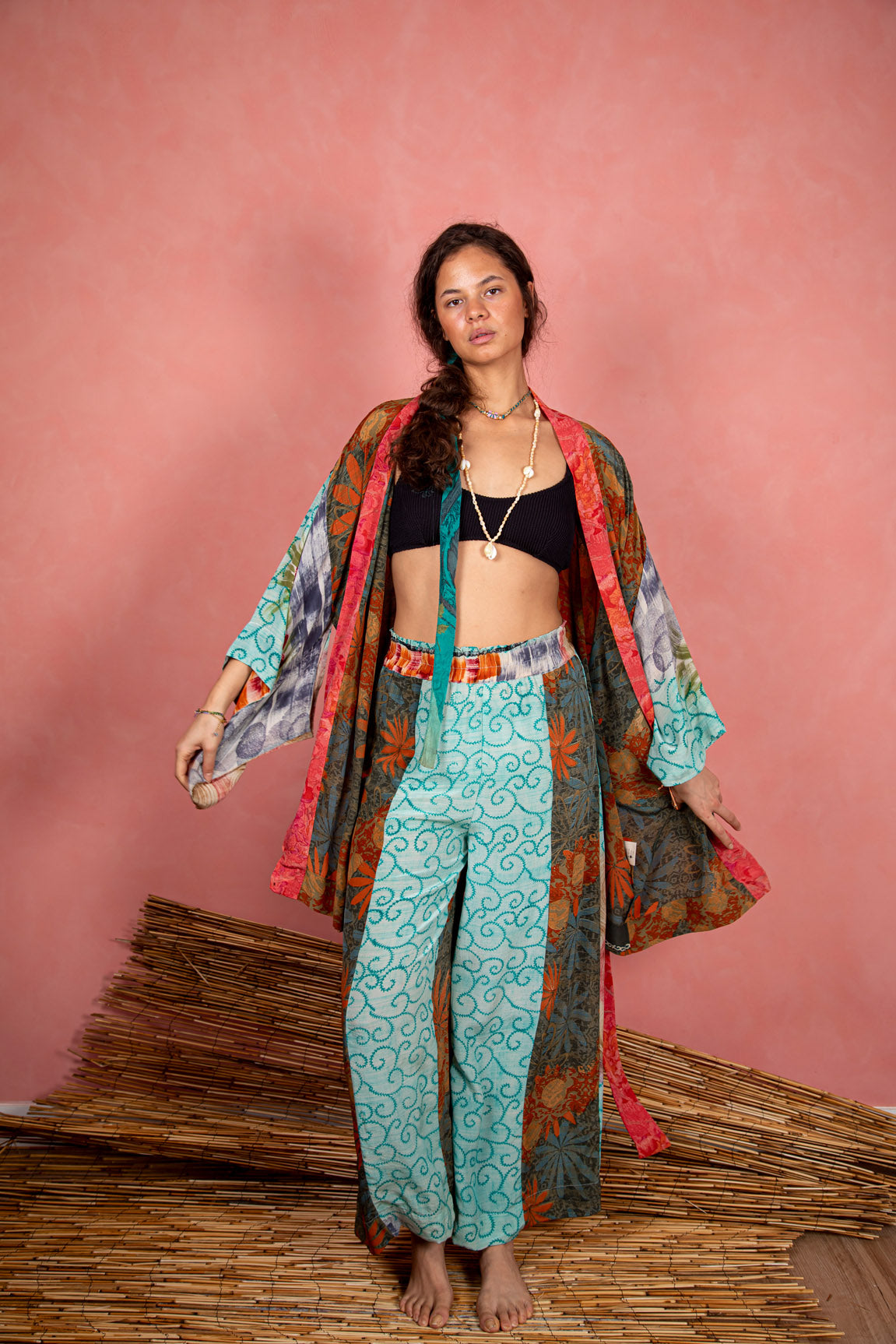Marigold Robe, Dreamy Green L
