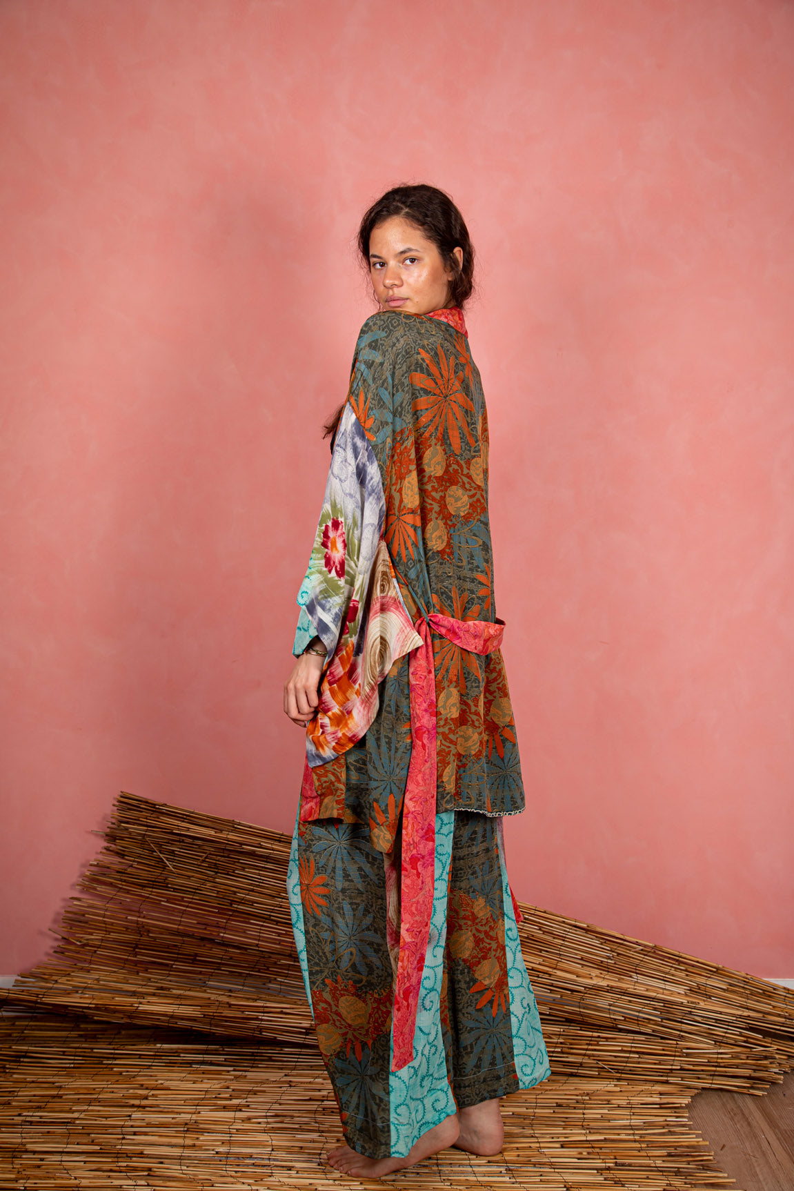 Marigold Robe, Dreamy Green L