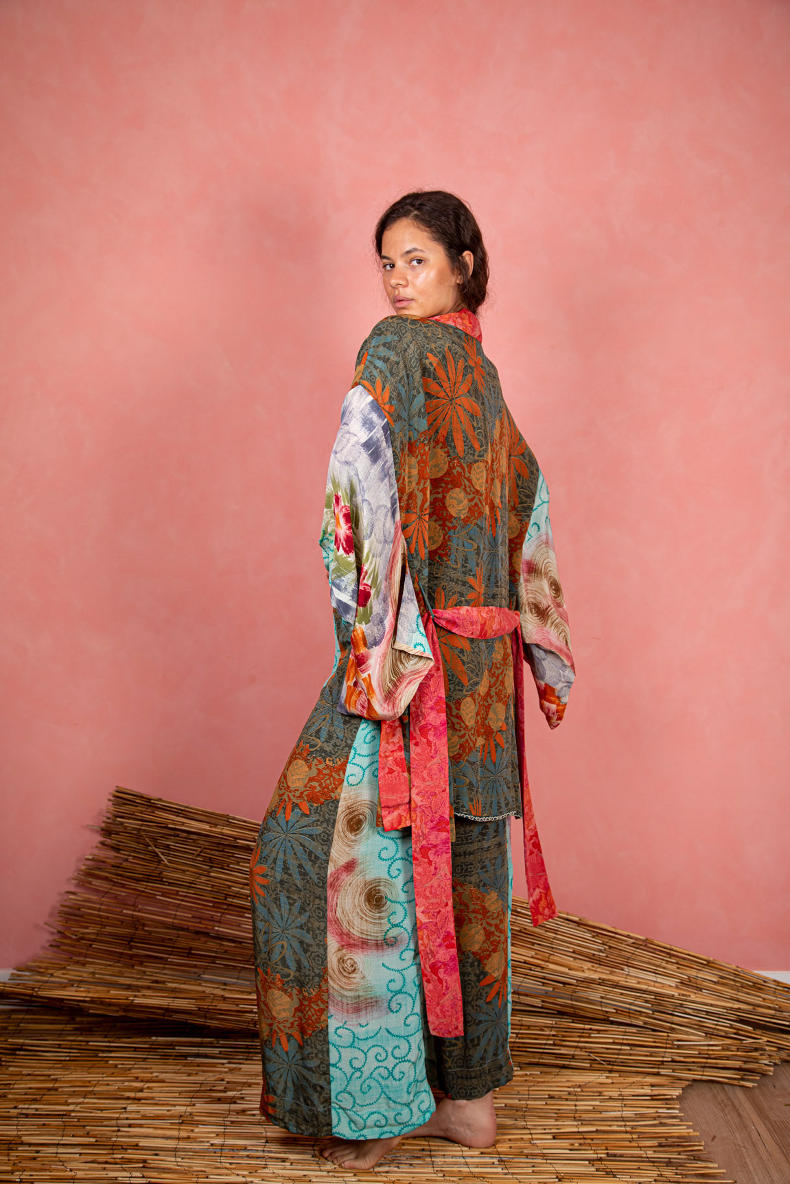 Marigold Robe, Dreamy Green L