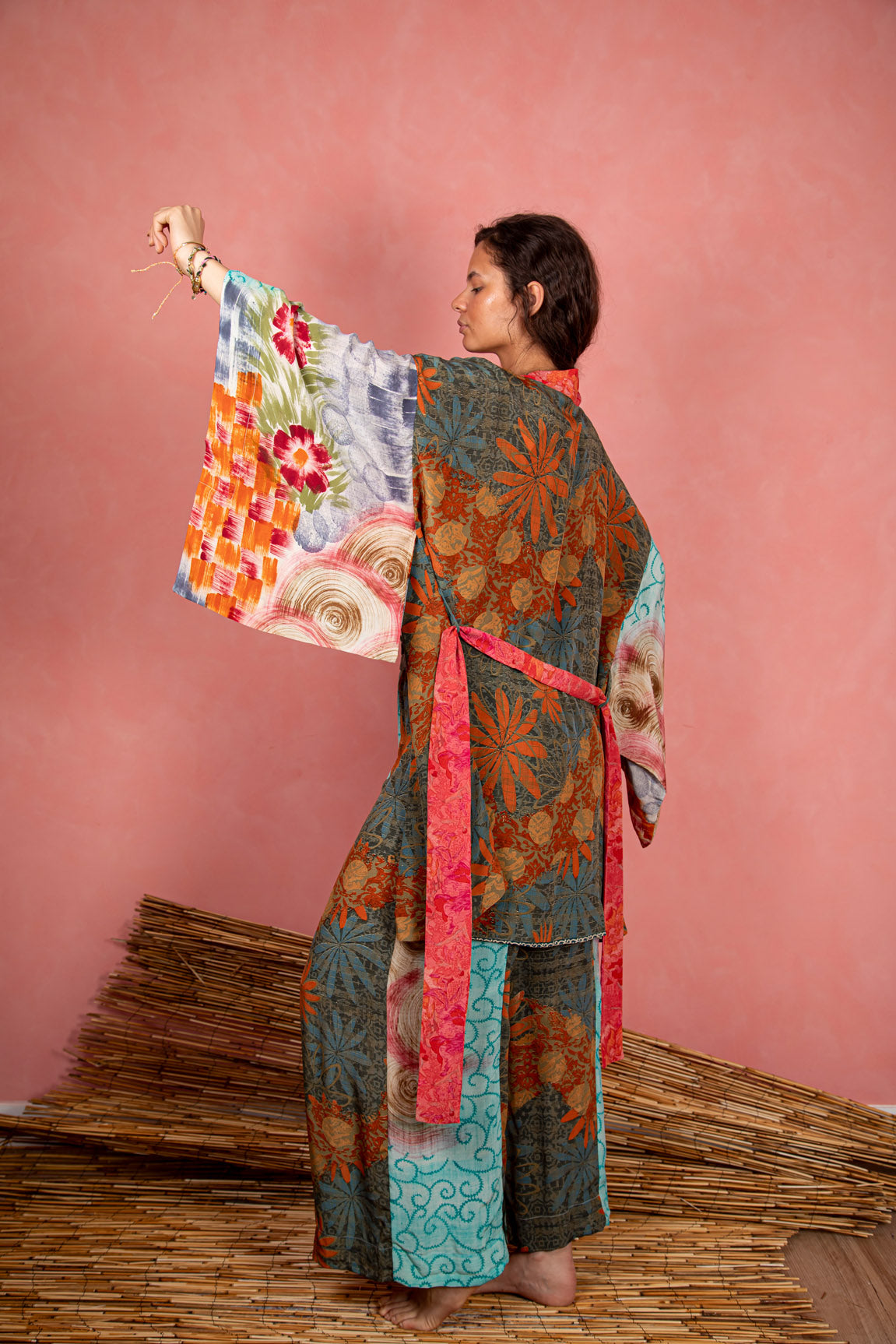 Marigold Robe, Dreamy Green L