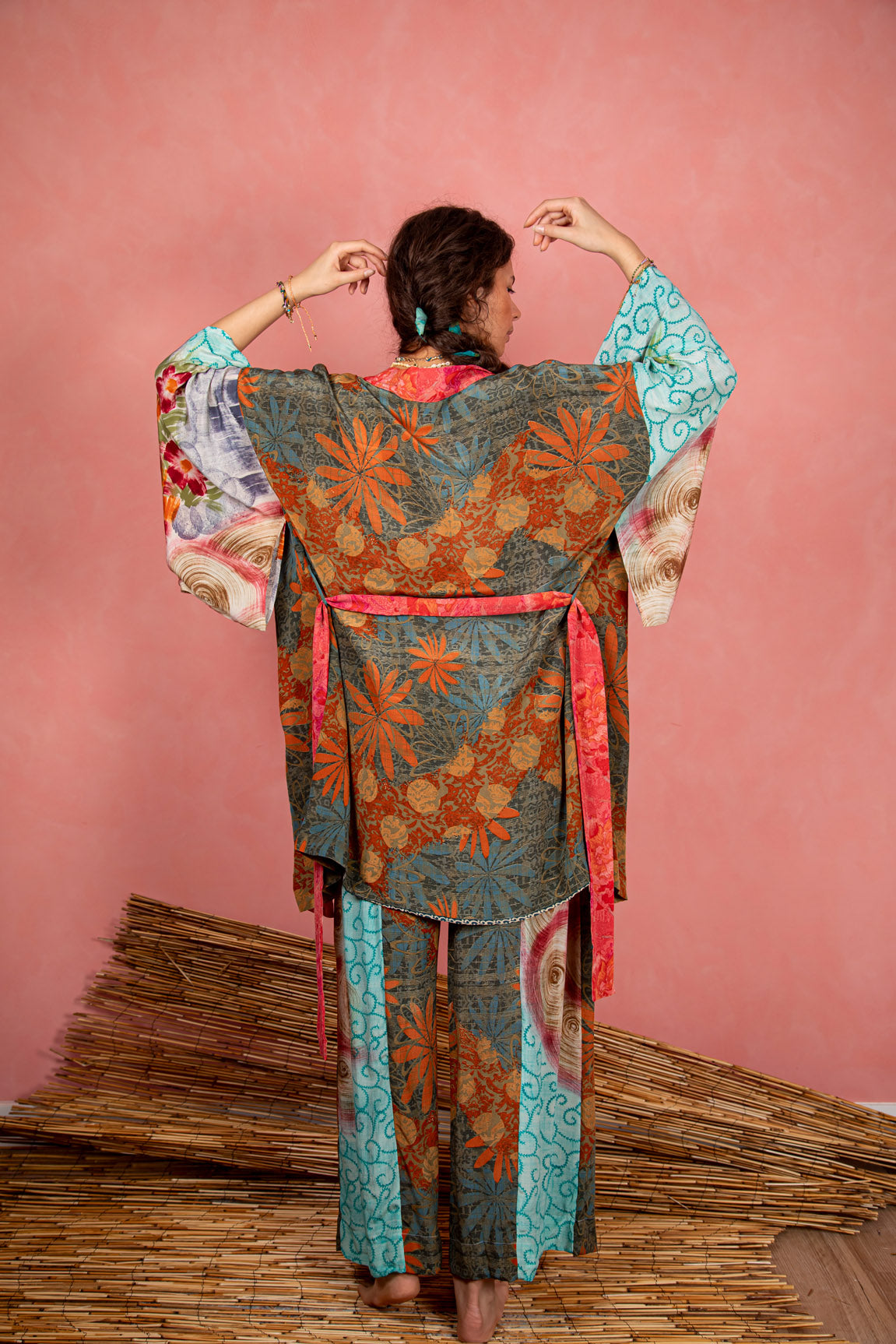Marigold Robe, Dreamy Green L