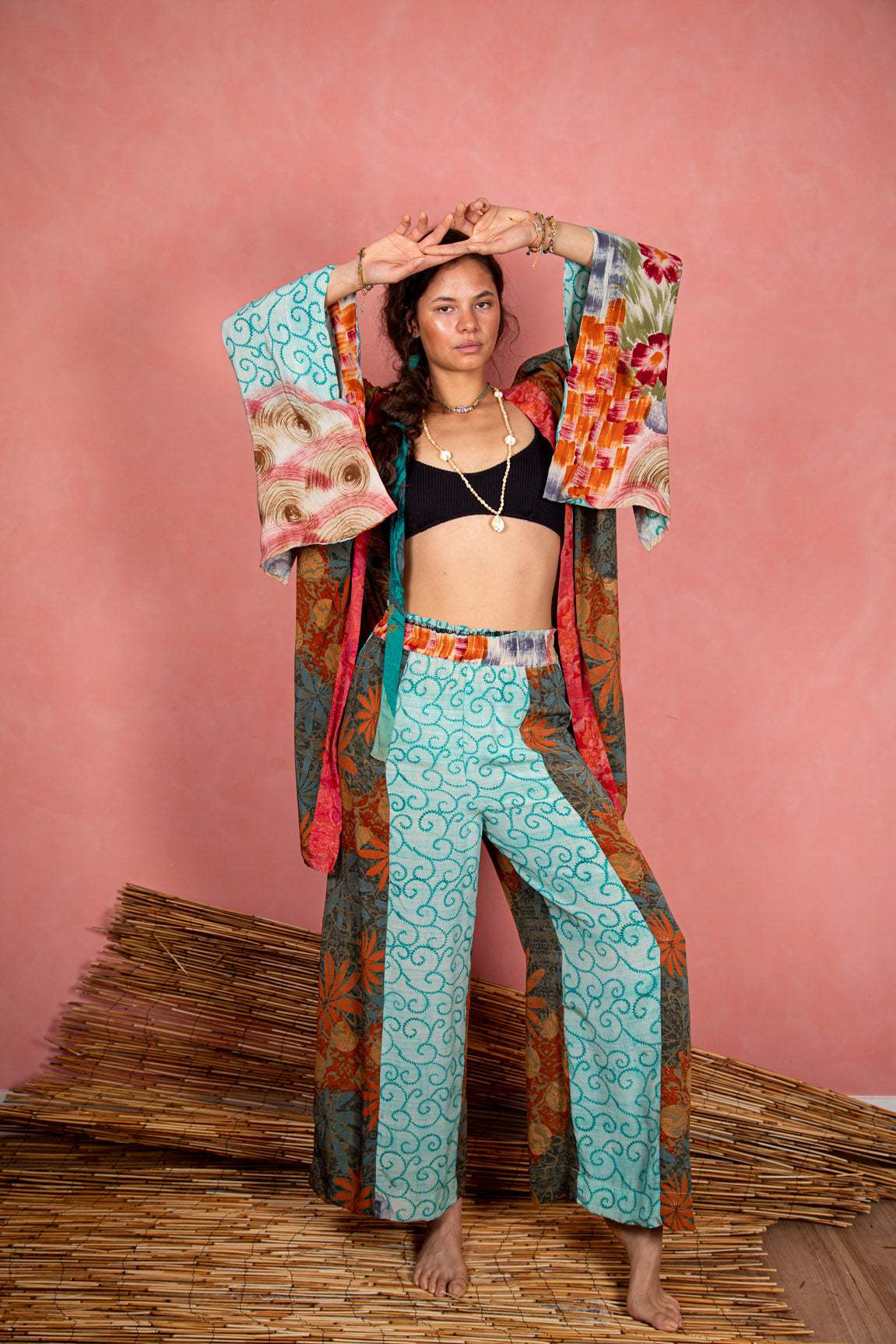 Marigold Robe, Dreamy Green L