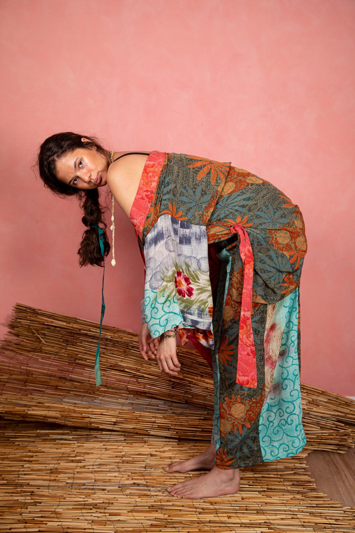 Marigold Robe, Dreamy Green L