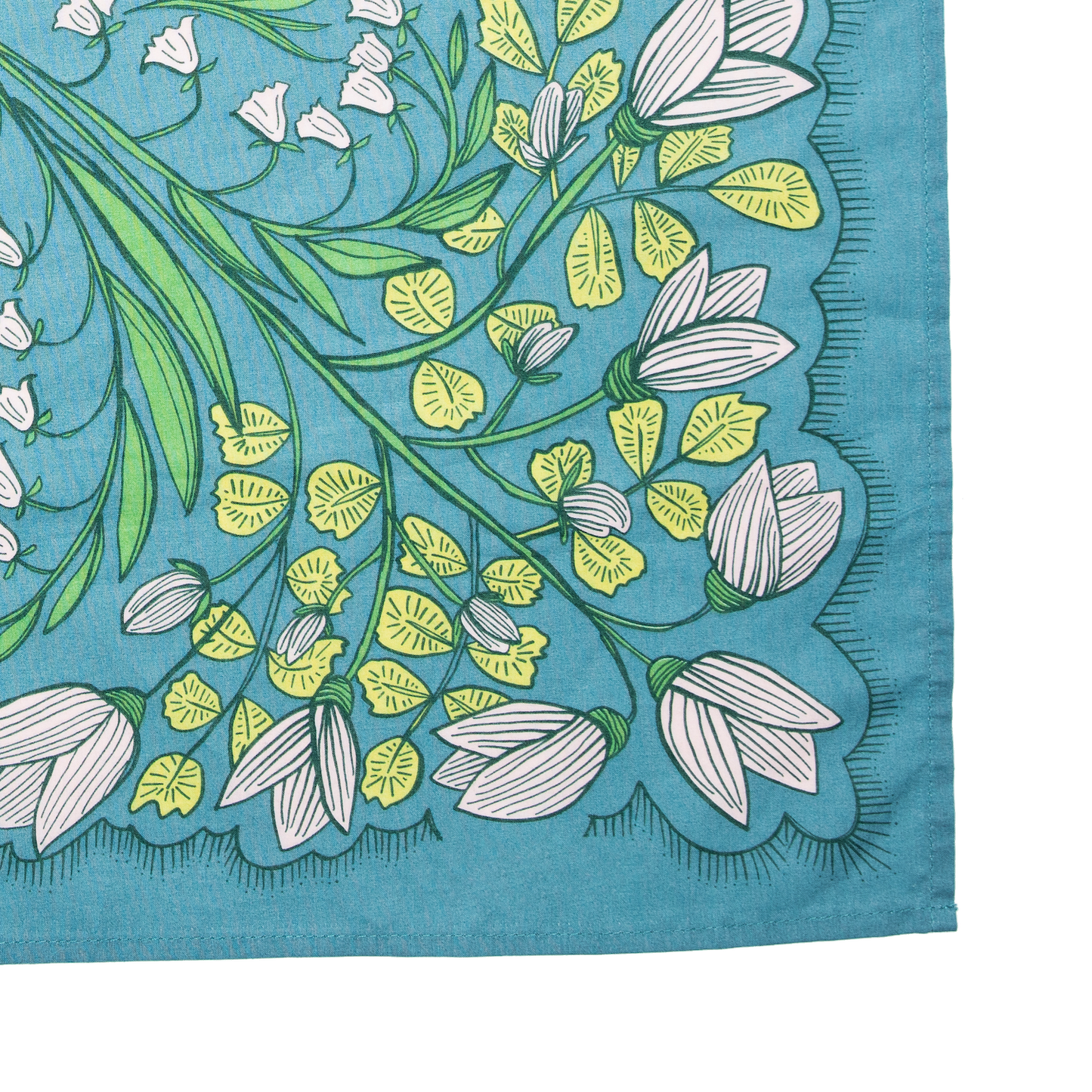 Folk Bandana, Deco Teal