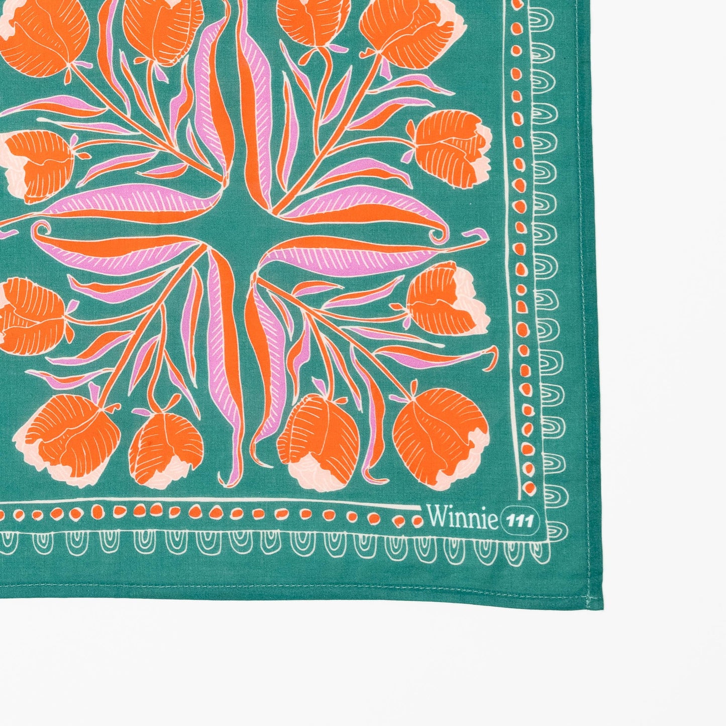 Folk Bandana, Peachy Green
