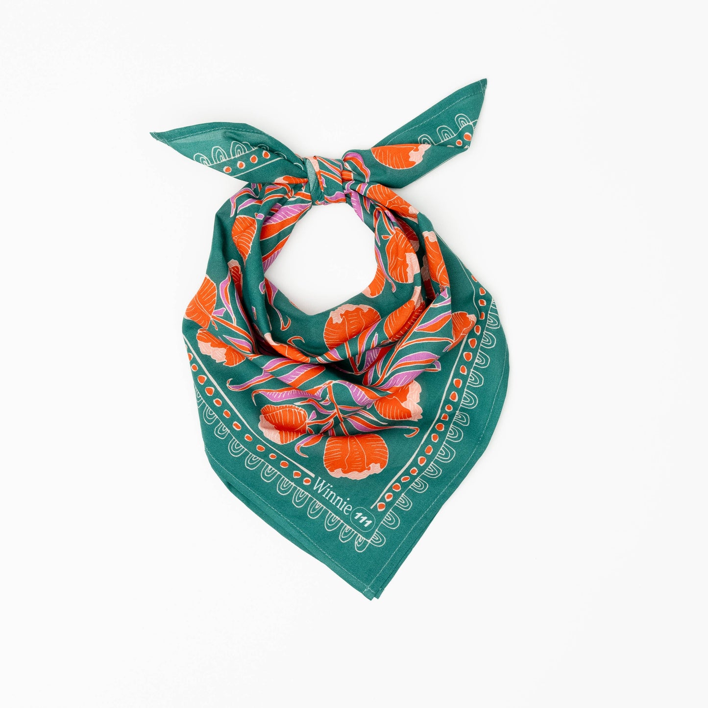Folk Bandana, Peachy Green