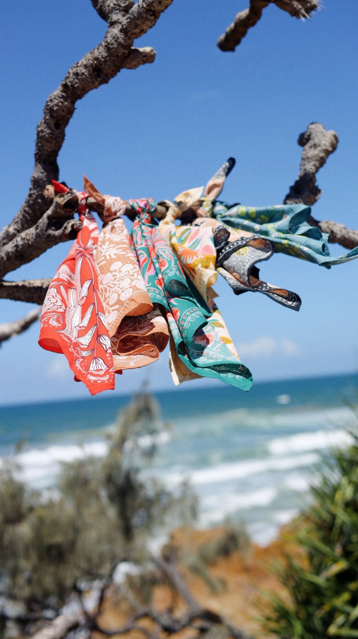 Folk Bandana, Peachy Green