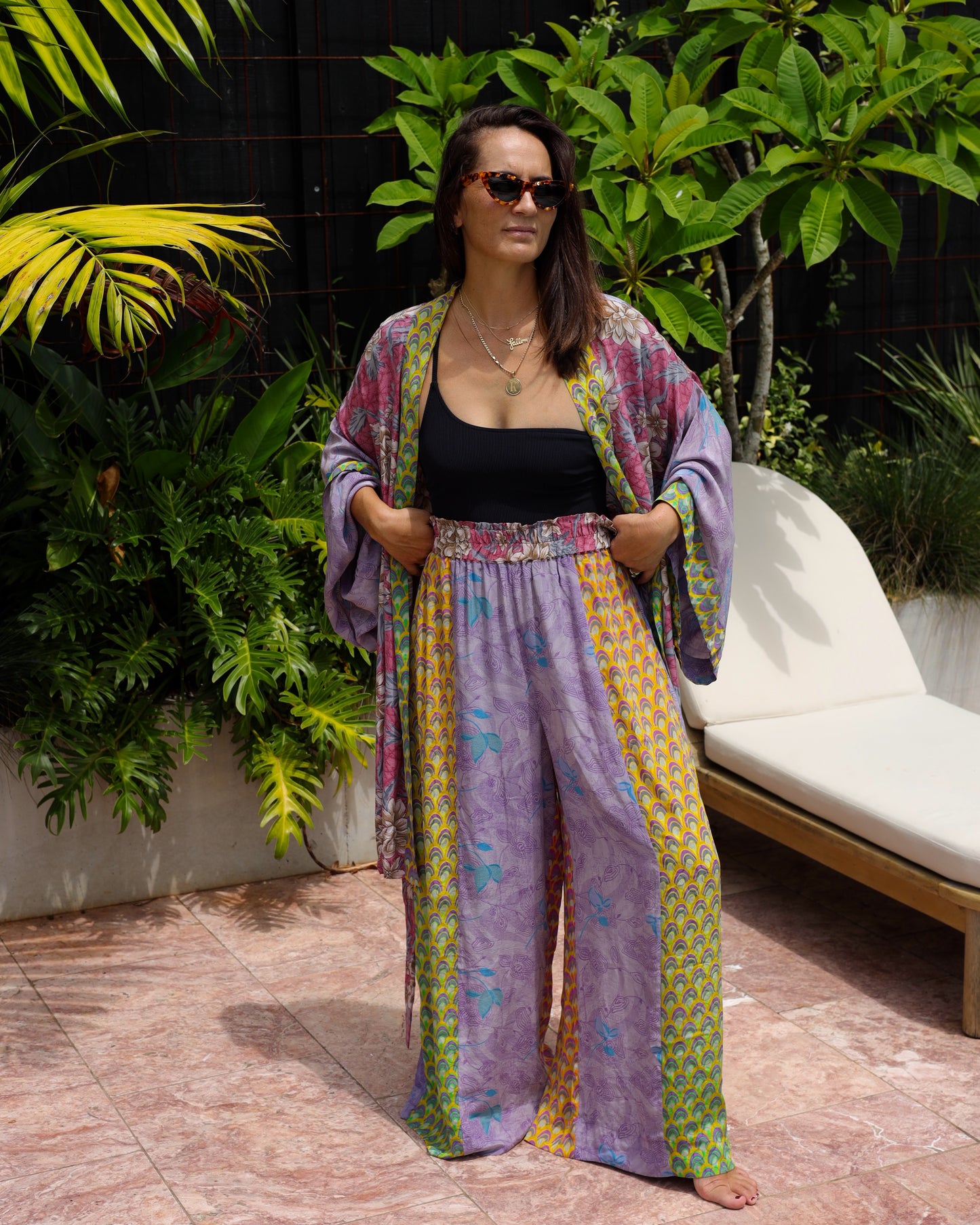 Marigold Silk Robe Col 16, LARGE