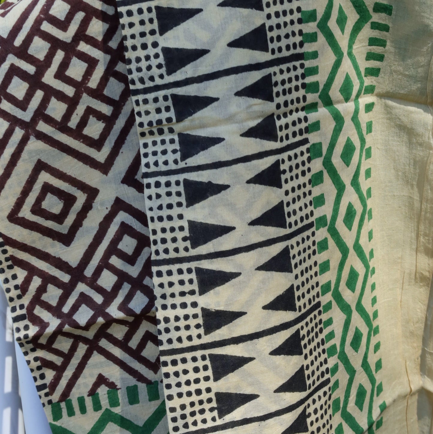 Blockprint Sarong, Geo Brown