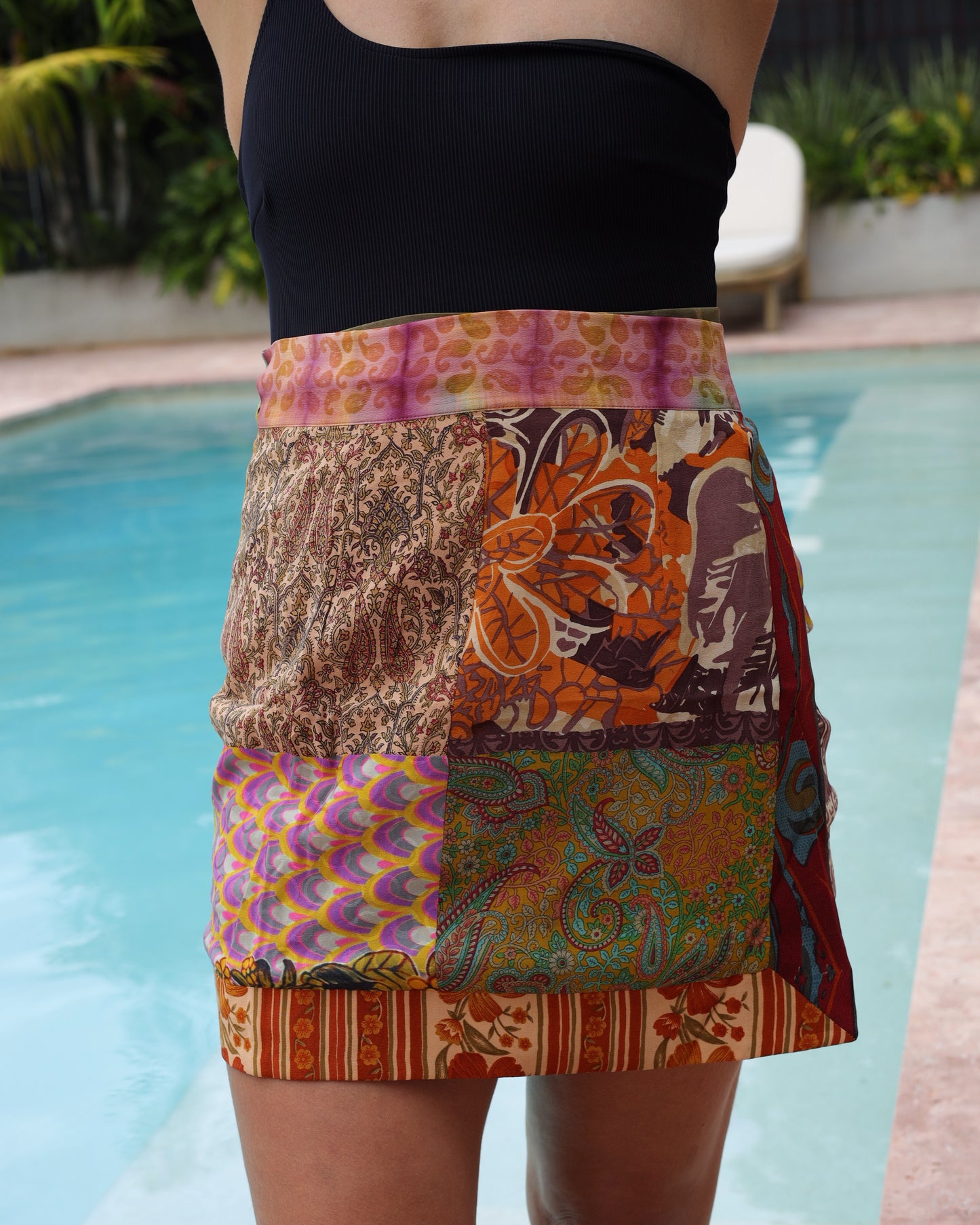 Wrap Skirt Earthy 09, O/S