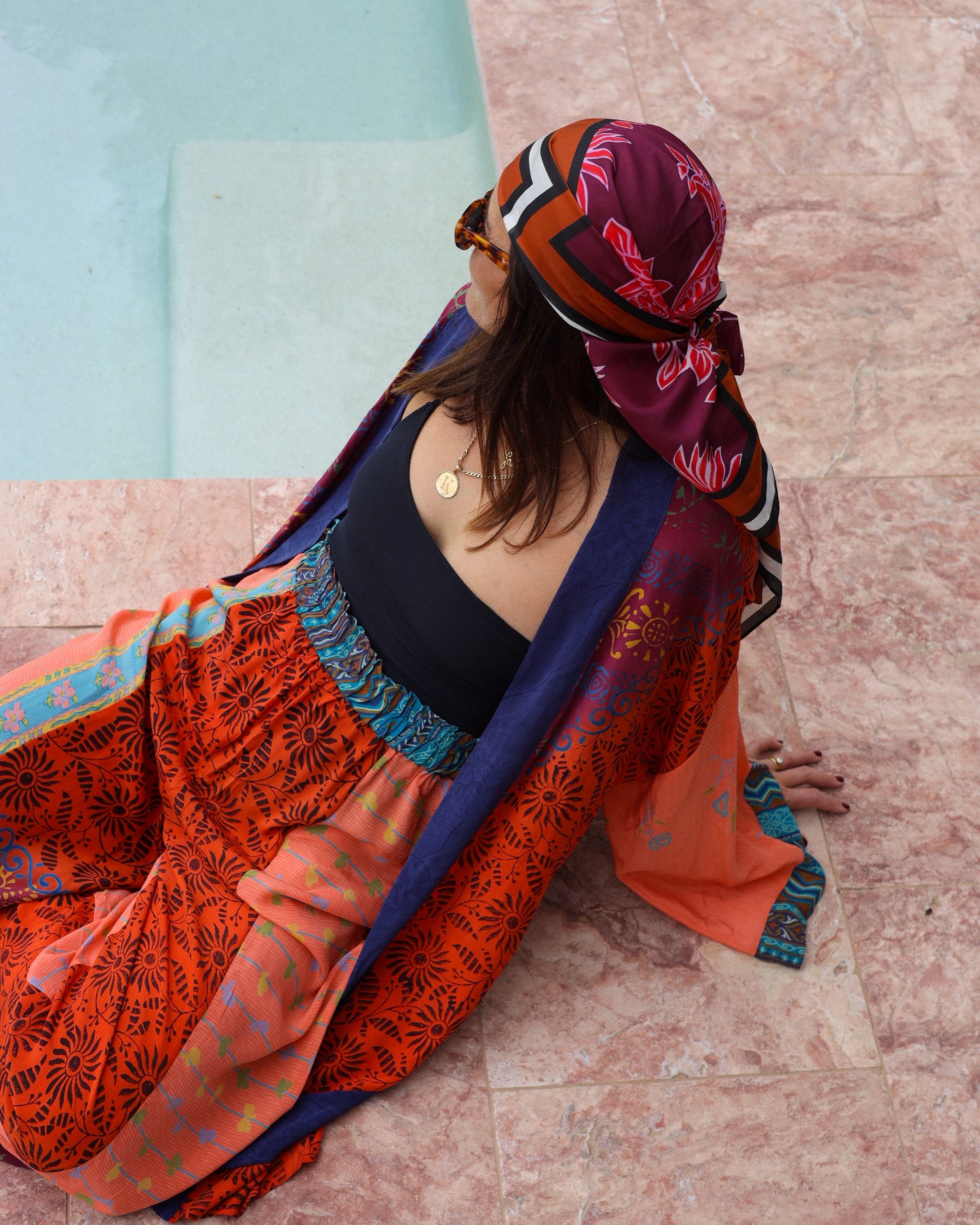 Papaya Silk Exclusive Print Sarong