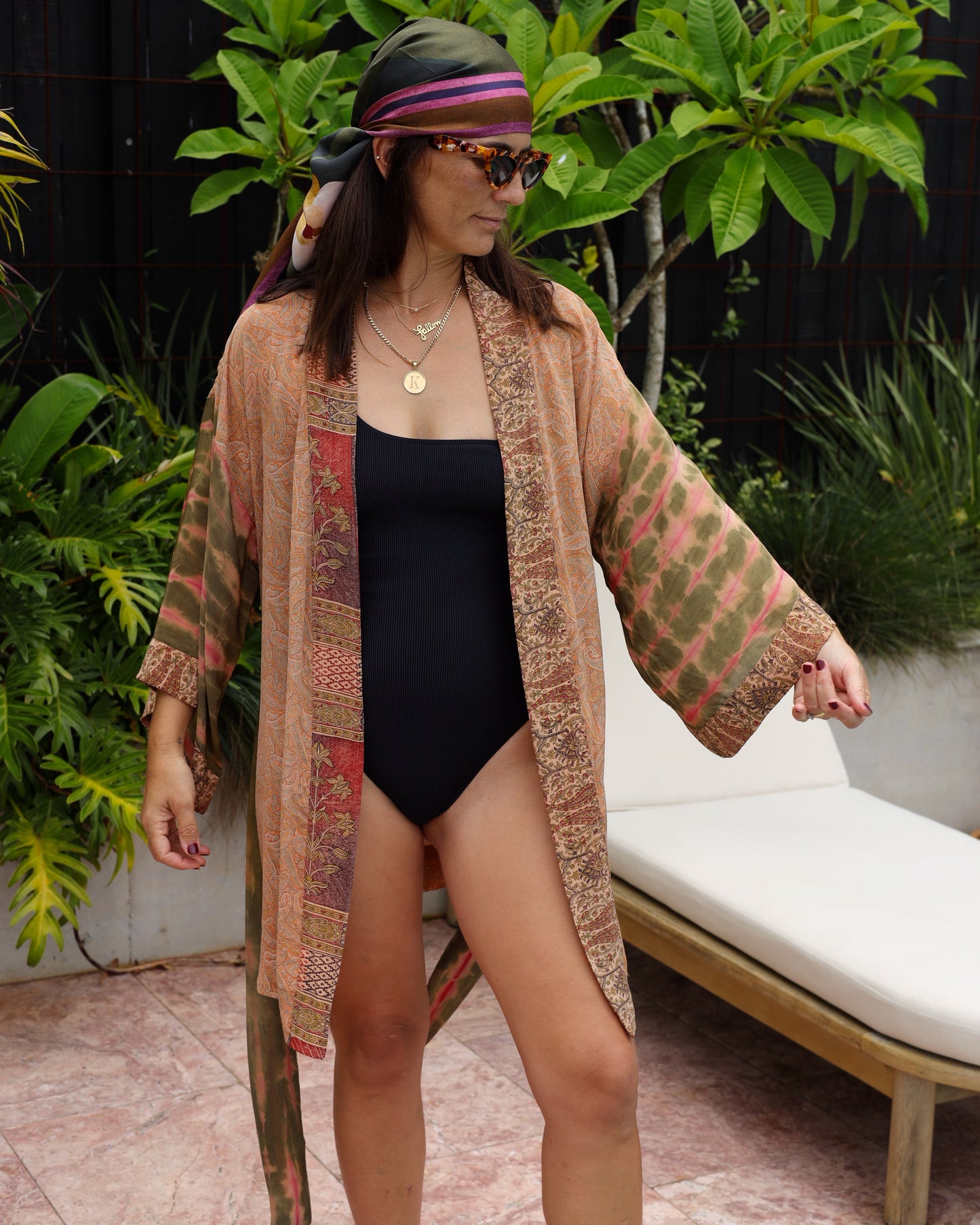 Marigold Silk Robe Col 33, X-SMALL