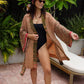 Marigold Silk Robe Col 35, LARGE