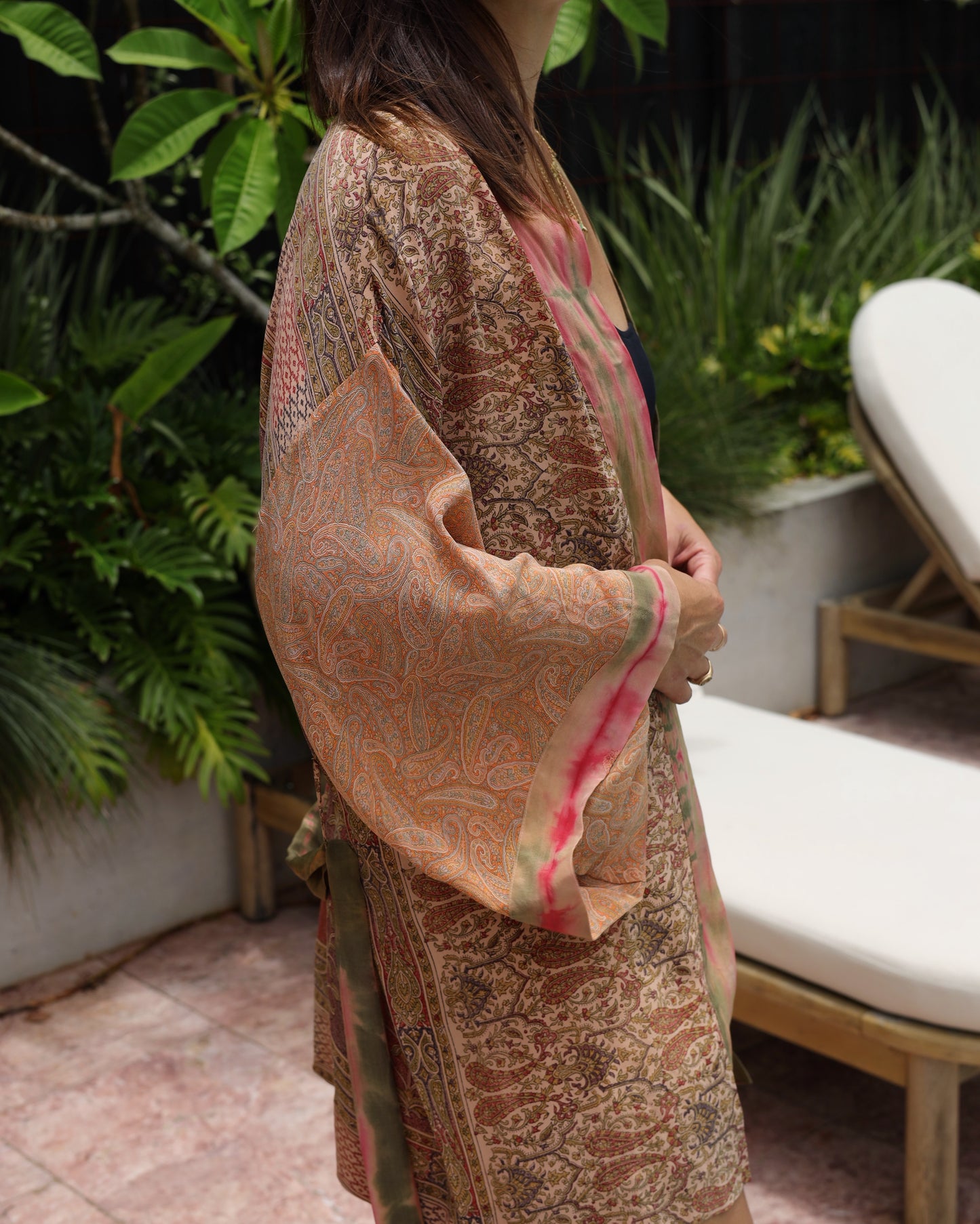 Marigold Silk Robe Col 34, SMALL