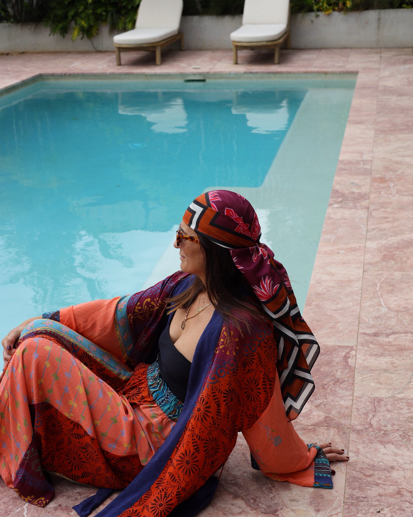 Papaya Silk Exclusive Print Sarong