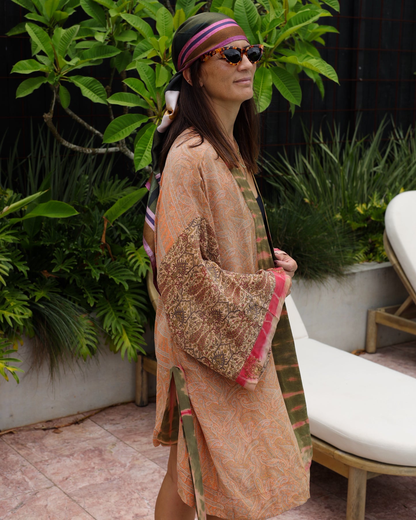Marigold Silk Robe Col 35, LARGE