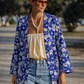 Hibiscus Linen Robe
