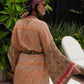 Marigold Silk Robe Col 35, LARGE