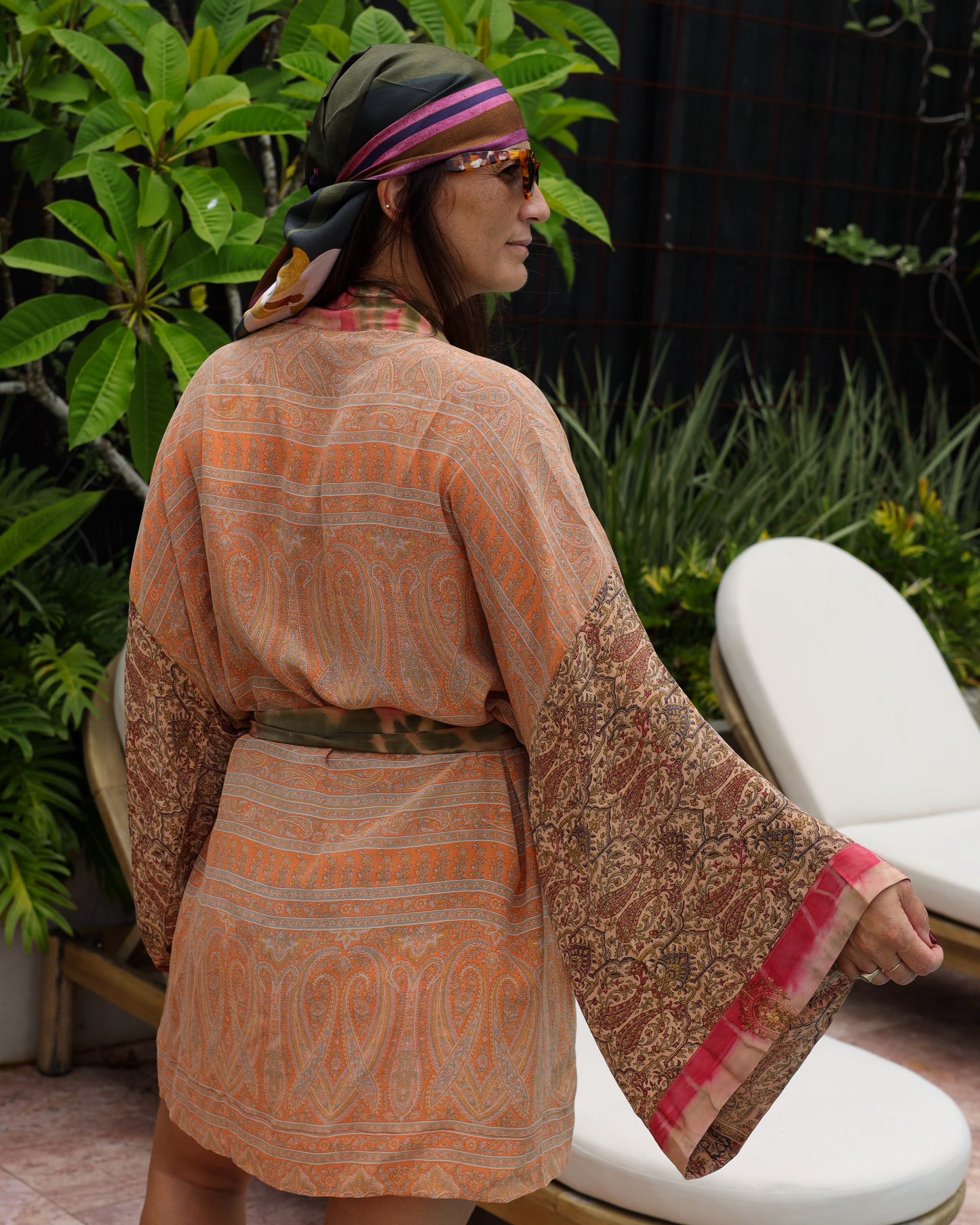 Marigold Silk Robe Col 35, LARGE