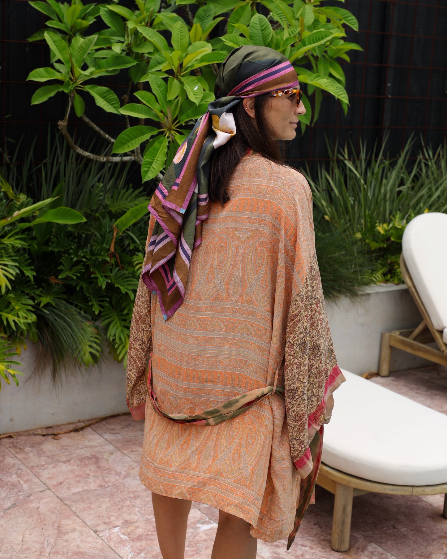 Marigold Silk Robe Col 35, LARGE