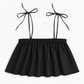 Ruffle Top - Black