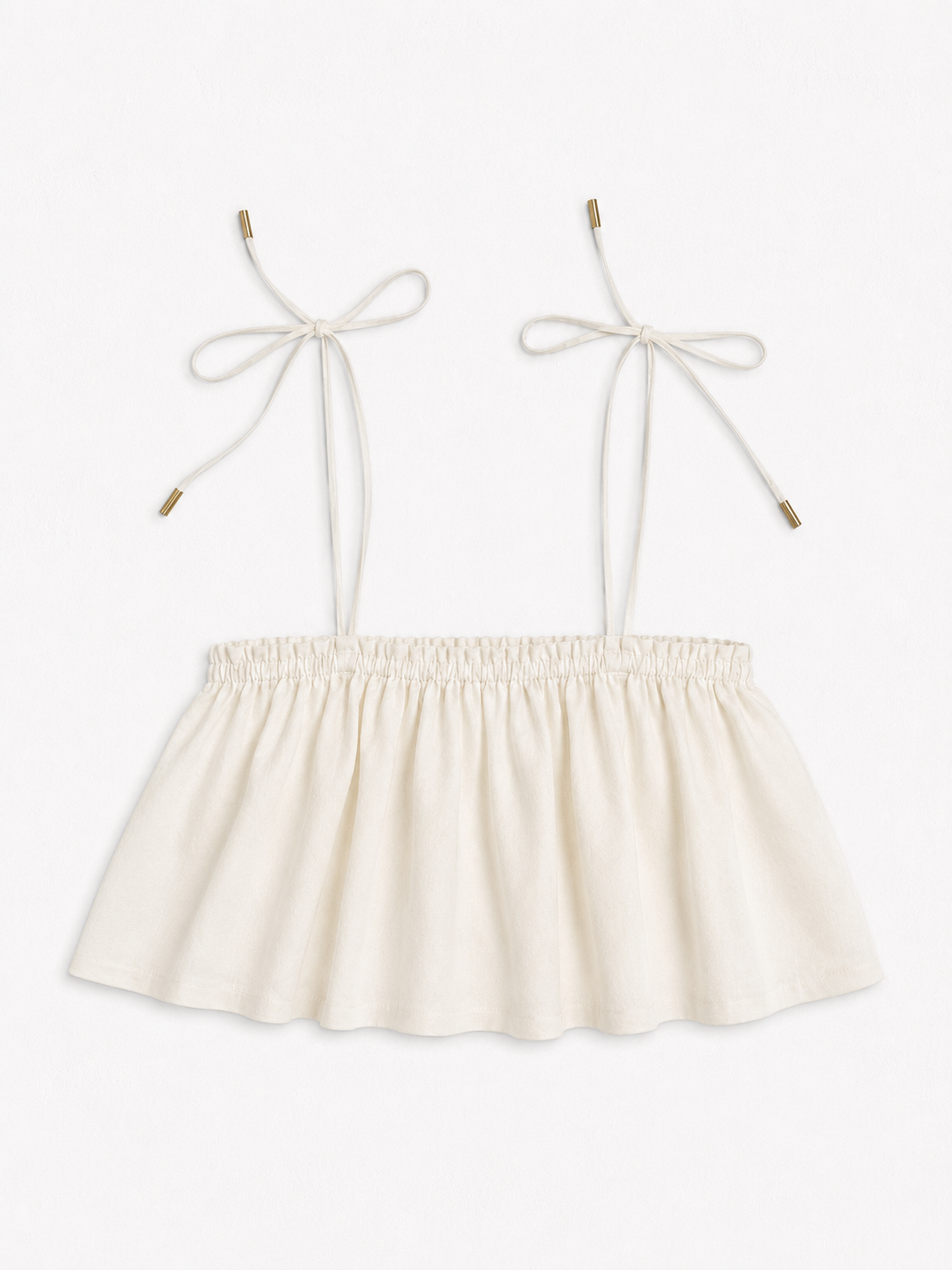 Ruffle Top - White