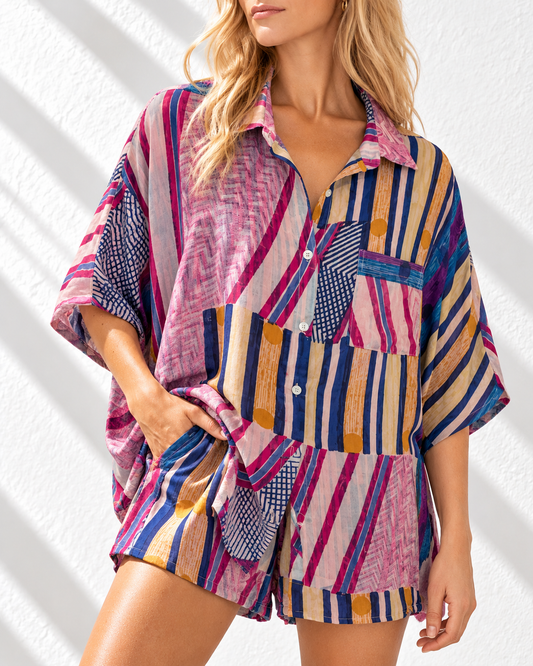 Silk Shirt O/S Col 21
