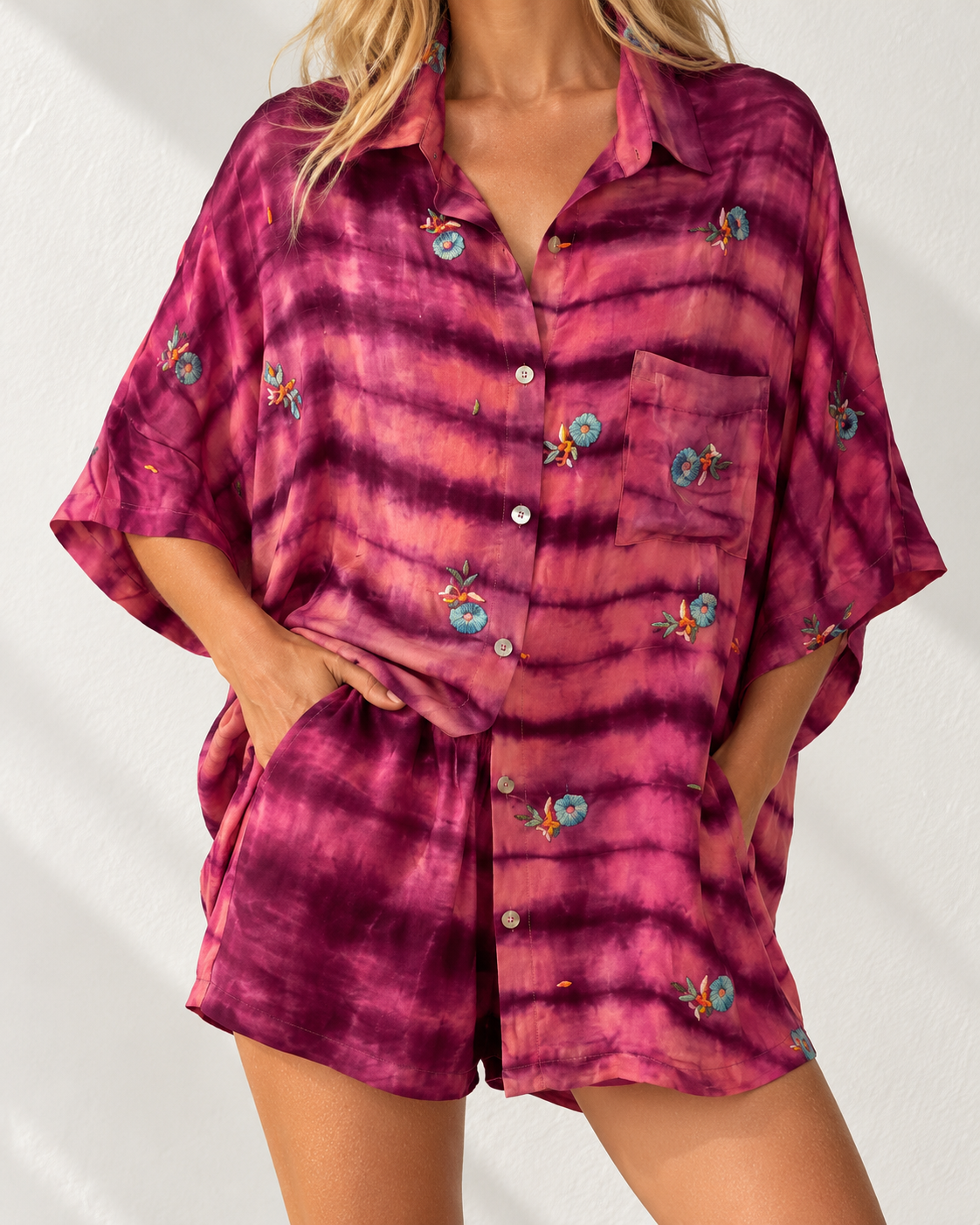 Silk Shirt O/S Col 16
