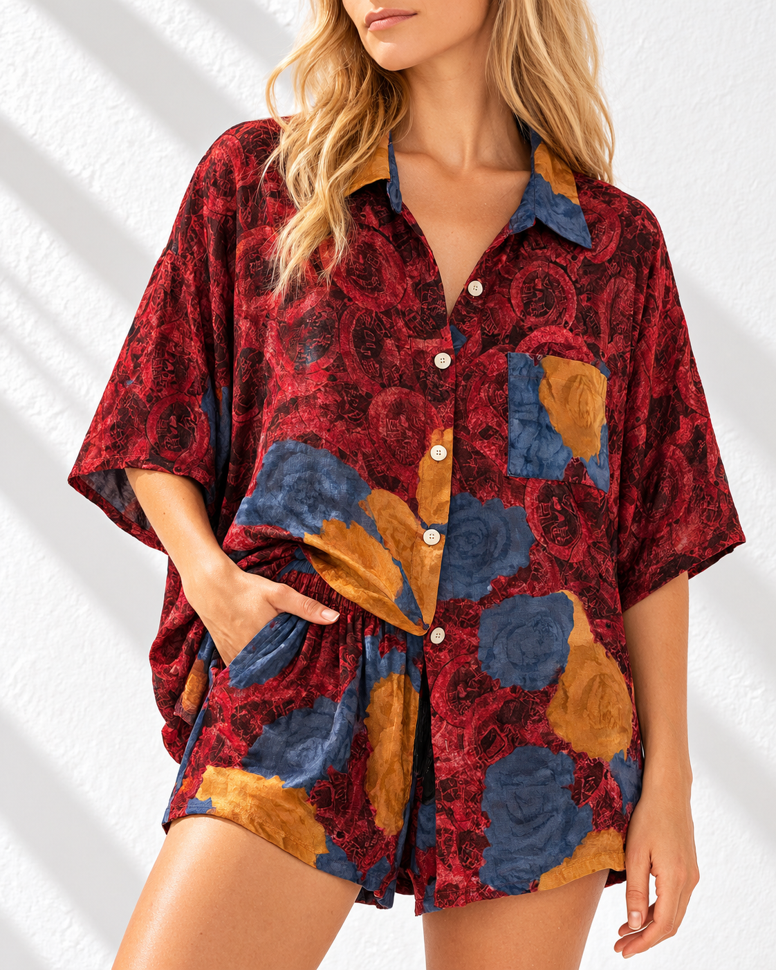 Silk Shirt O/S Col 20