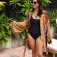 Marigold Silk Robe Col 27, MEDIUM