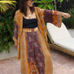 Marigold Silk Robe Col 26, MEDIUM