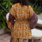 Marigold Silk Robe Col 26, MEDIUM