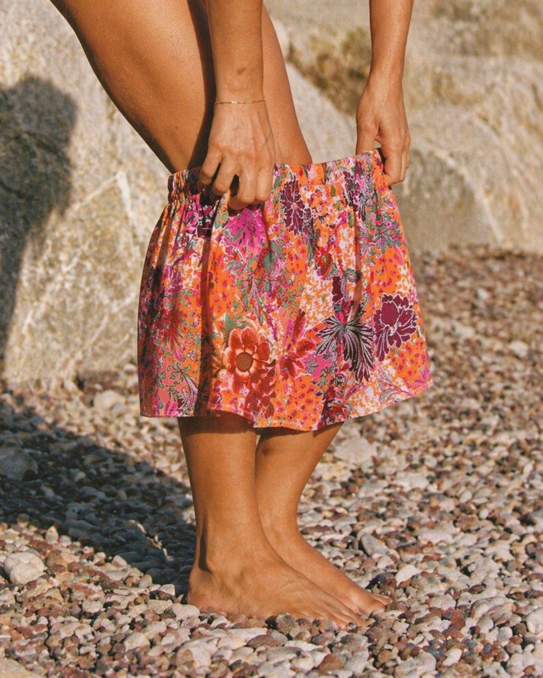 Hibiscus Linen Short