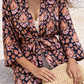 Hibiscus Linen Robe