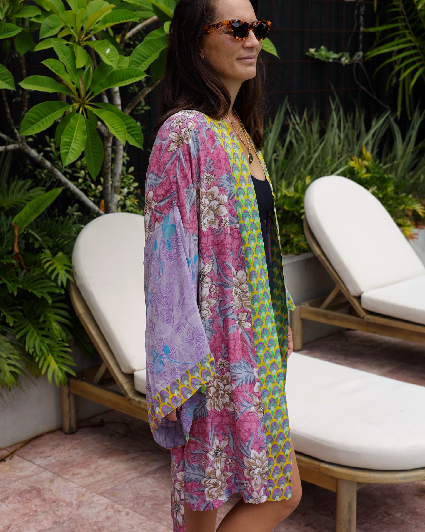 Marigold Silk Robe Col 16, LARGE