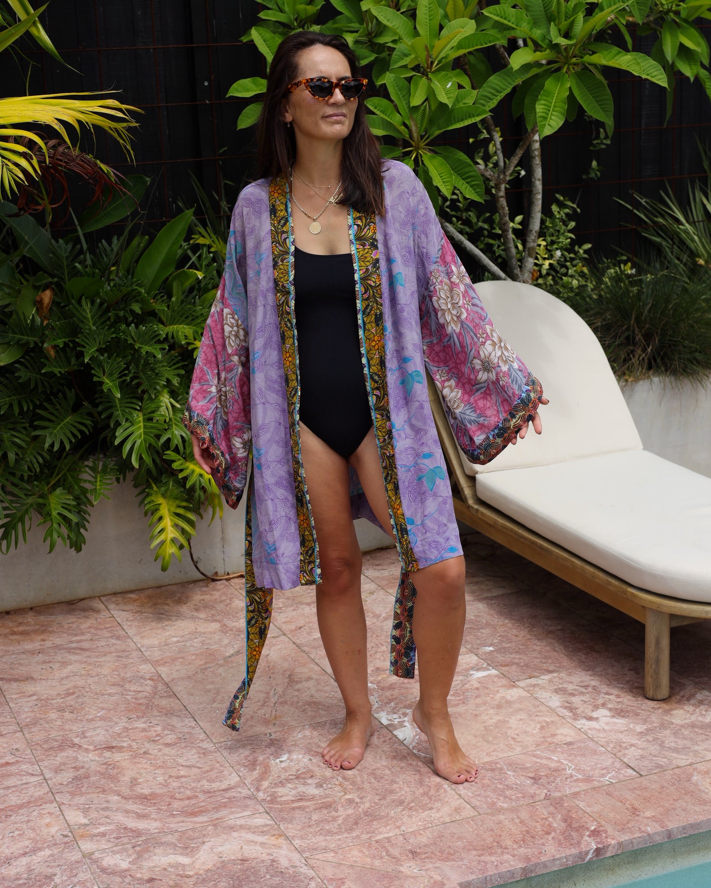 Marigold Silk Robe Col 17, LARGE