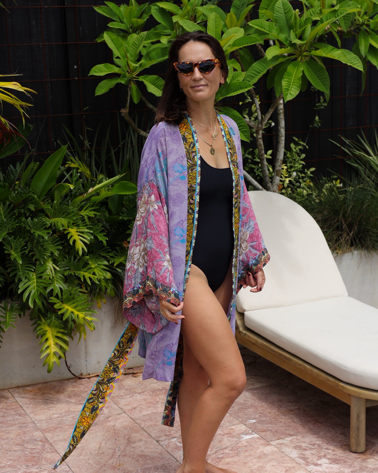 Marigold Silk Robe Col 17, LARGE