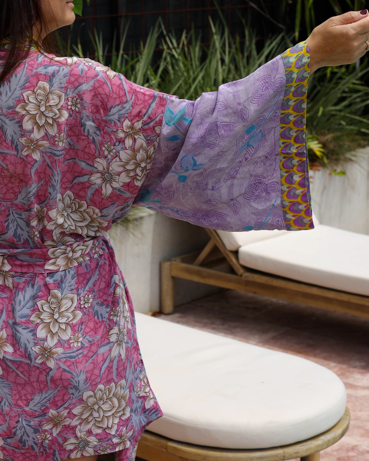 Marigold Silk Robe Col 16, LARGE
