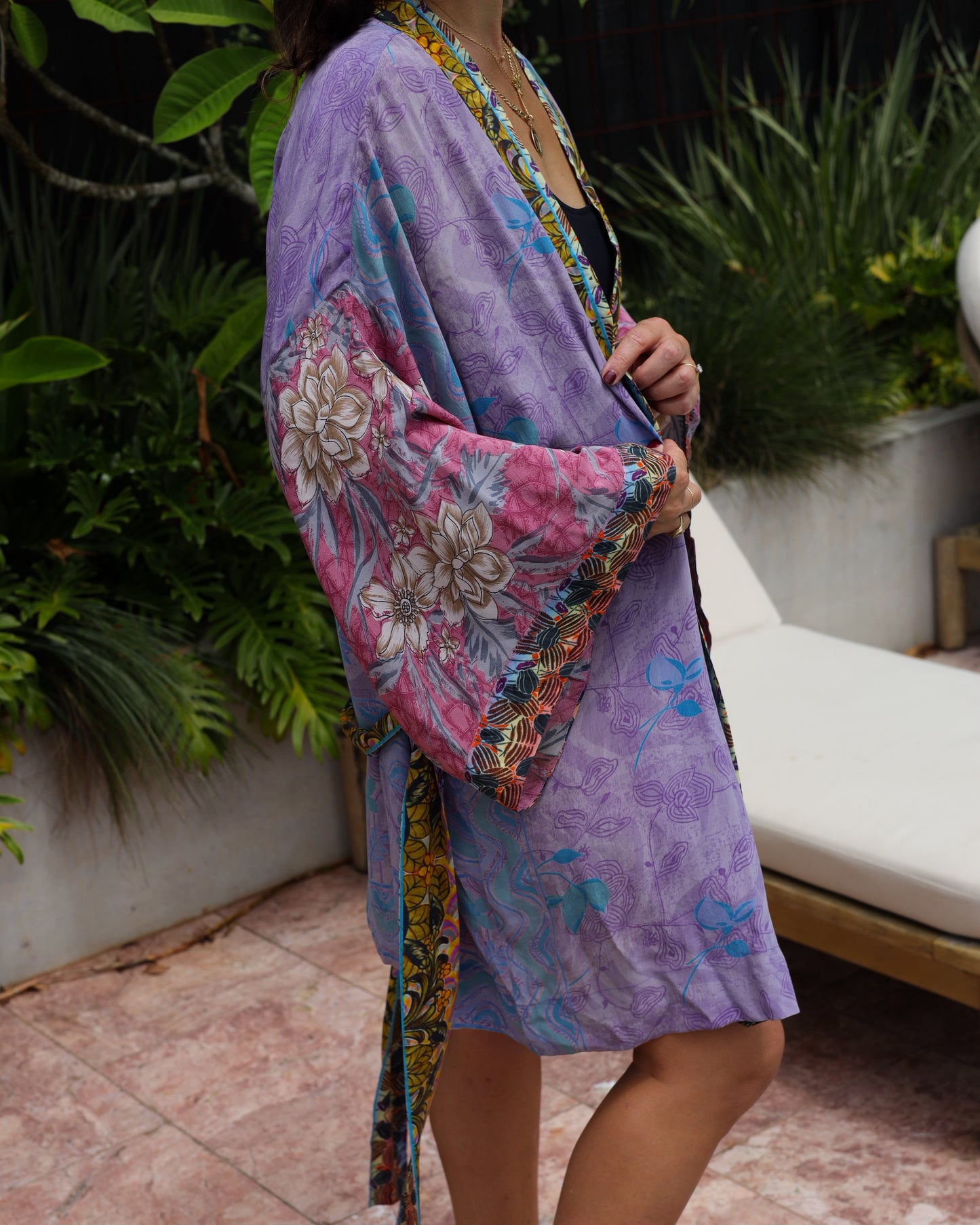 Marigold Silk Robe Col 17, LARGE