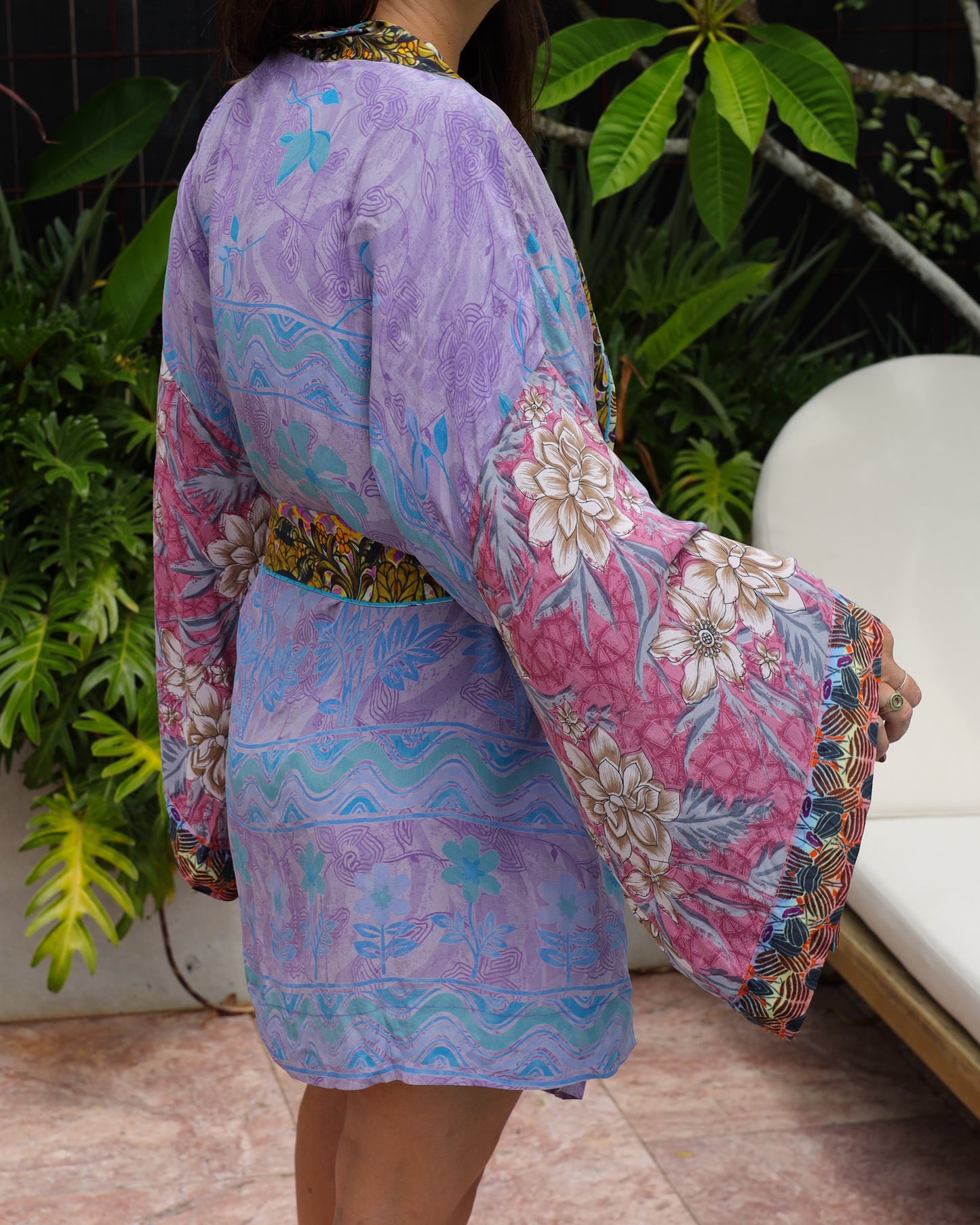 Marigold Silk Robe Col 17, LARGE