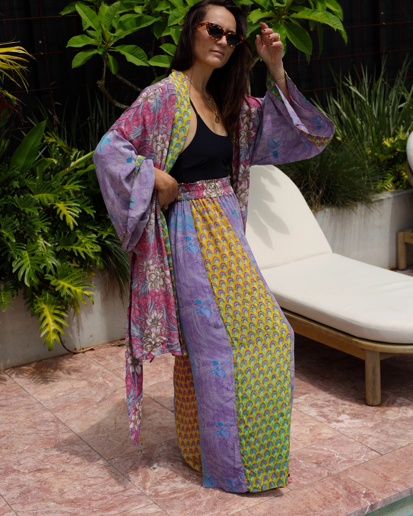 Marigold Silk Robe Col 16, LARGE