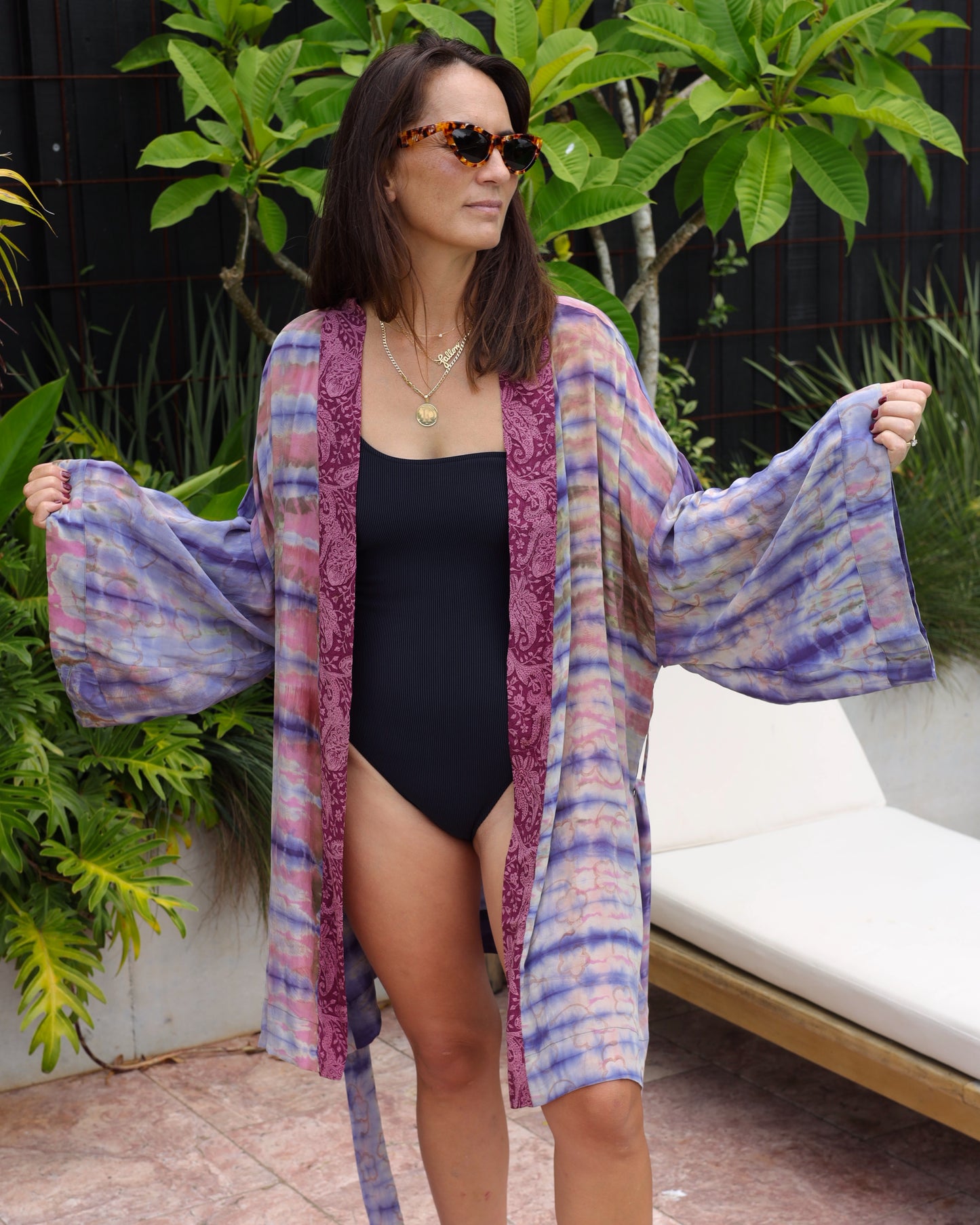 Marigold Silk Robe Col 18, LARGE