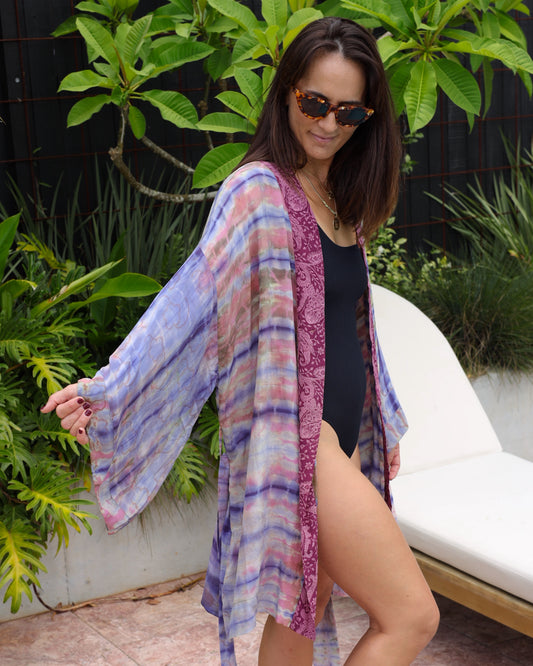 Marigold Silk Robe Col 18, LARGE