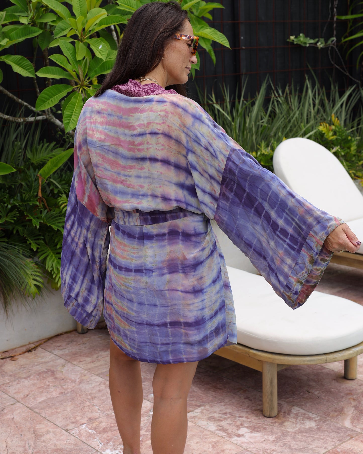 Marigold Silk Robe Col 18, LARGE
