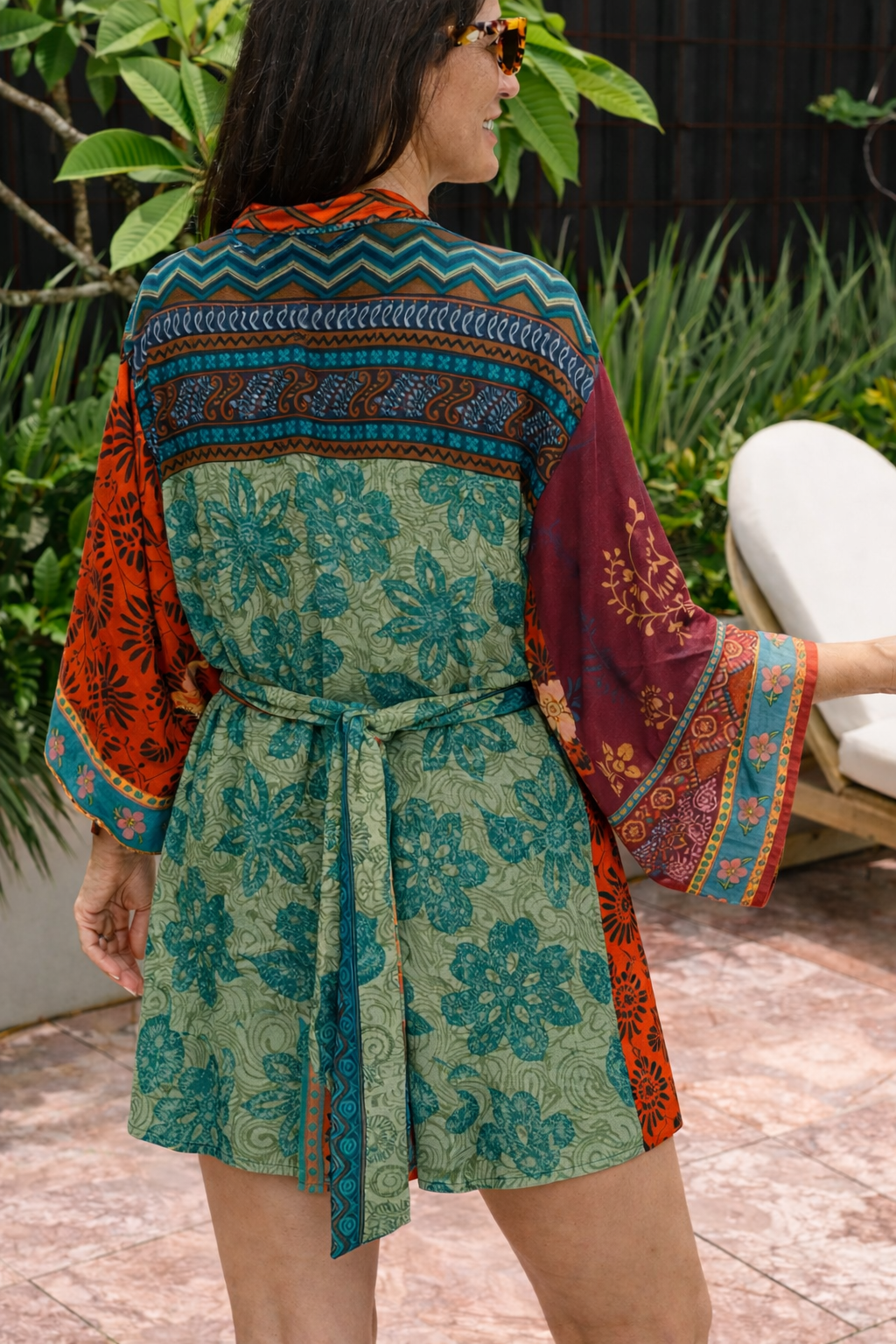 Marigold Silk Robe Col 38,SMALL