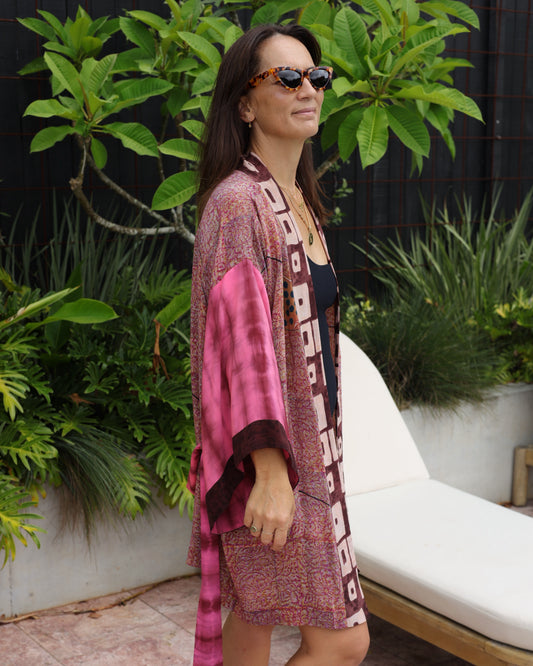 Marigold Silk Robe Col 12, SMALL
