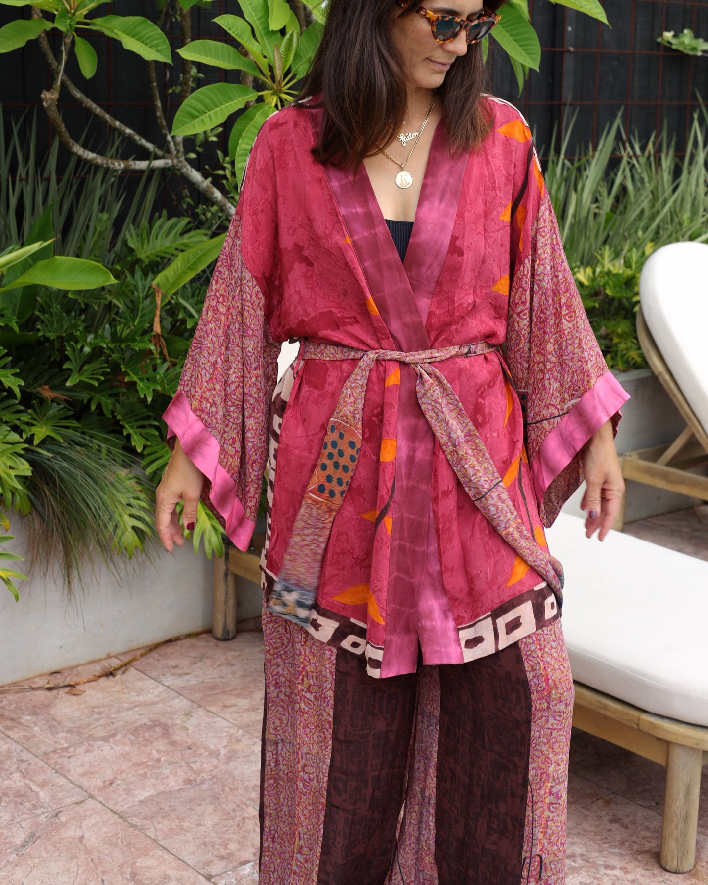 Marigold Silk Robe Col 10, SMALL
